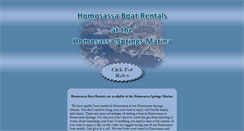 Desktop Screenshot of homosassaboatrentals.com